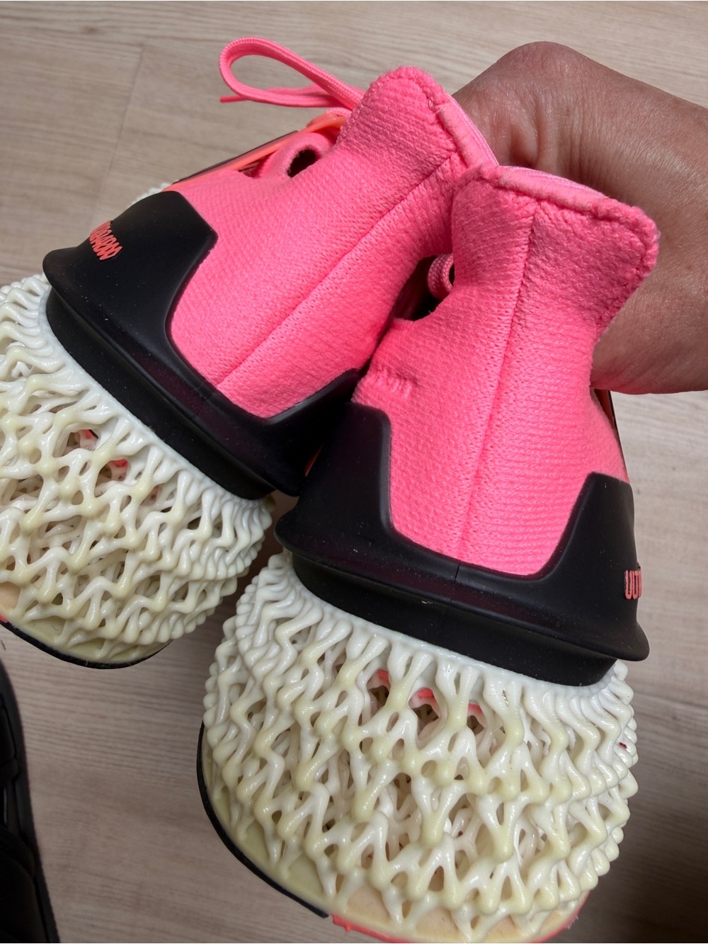 ADIDAS Ultra 4DFWD beam pink + black GV9063 coral fusion / men's 9 NWOB - Picture 10 of 12